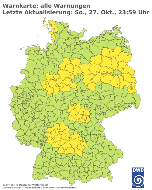 Aktuelle Wetterwarnungen für  Berlin