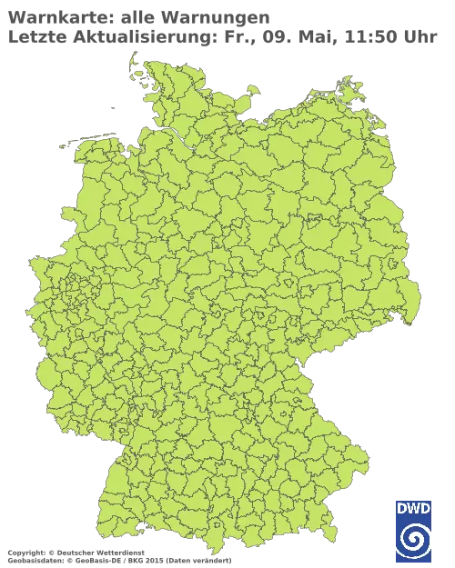 Aktuelle Wetterwarnungen für  Hannover