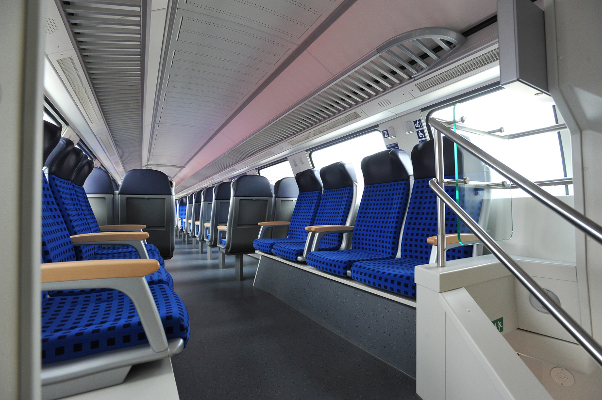 Fahrgastraum in einem Doppelstockwagen von DB Regio. (Foto: Â© DB AG / Jet-Foto Kranert)