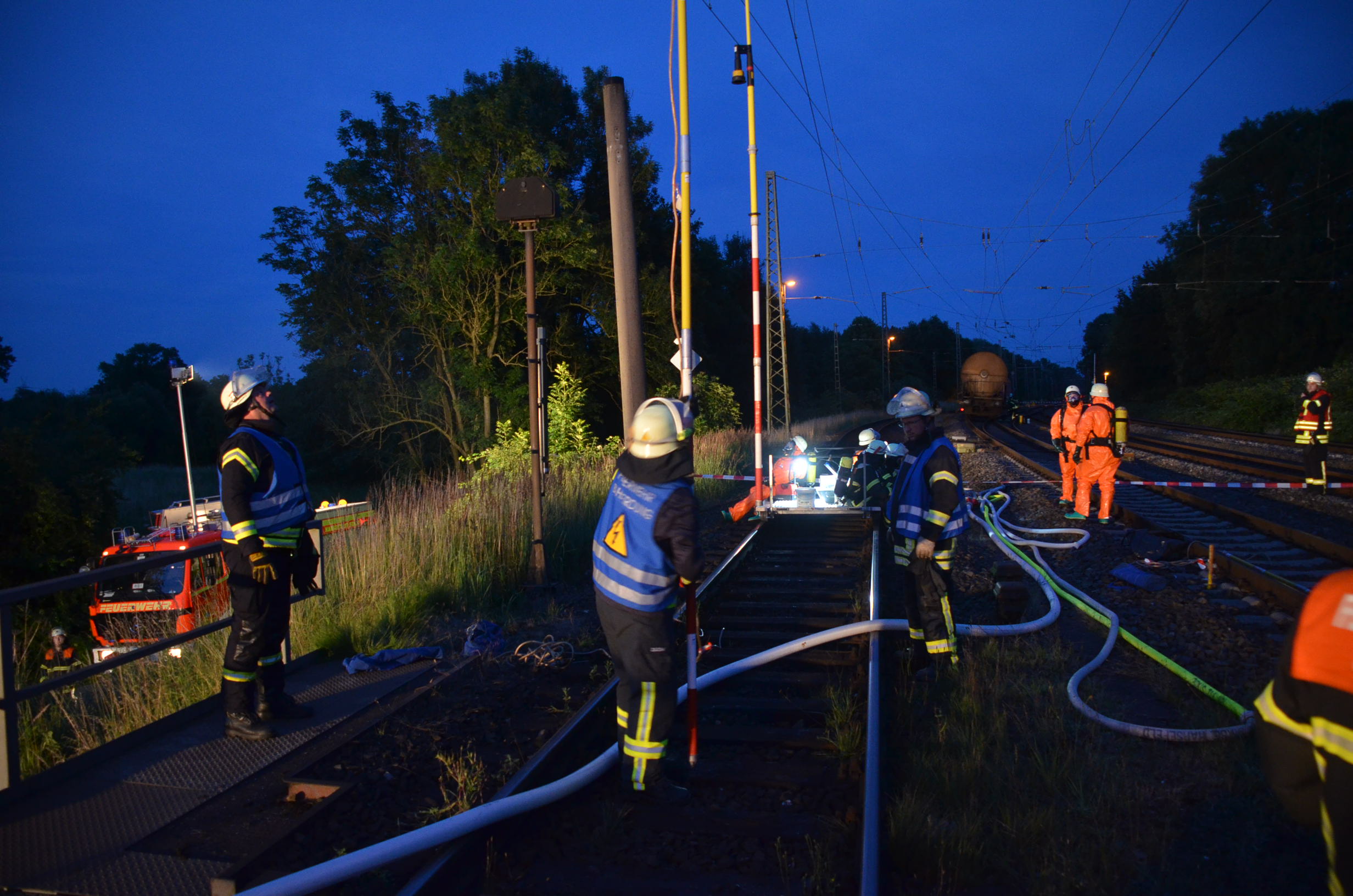 Stade Gz Leckage Feuerwehr Polizei