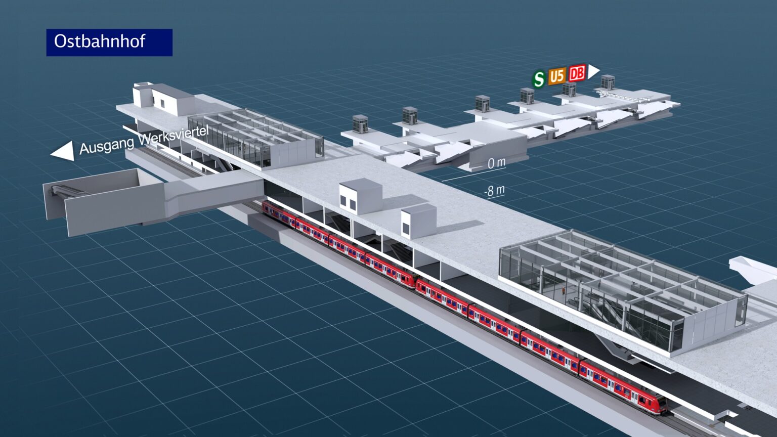 Arbeiten für neue Station am Münchner Ostbahnhof haben begonnen